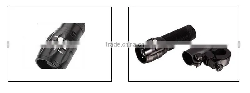 Zoomable high power light torch bright led light torch flashlight powered by 3AAA battery