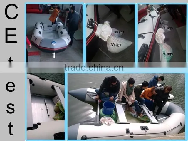 500cm rigid inflatable boat with aluminum floor for rescue, sports and fishing use