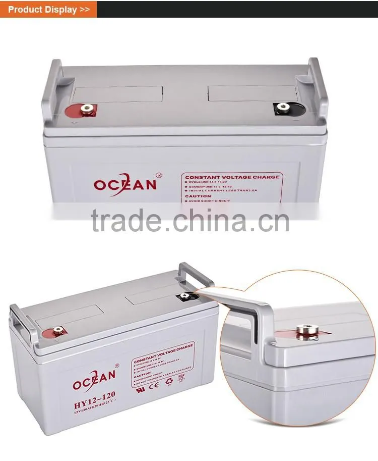 12V 120ah non-fading new arrive huge capacity solar power storage battery