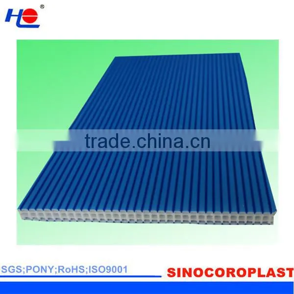 recyclable and durable pp extruded corrugated plastic board