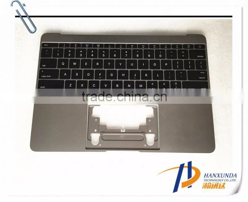 Wholesale Original Gray Topcase with US Layout keyboard for MacBook 12" A1534 palmrest