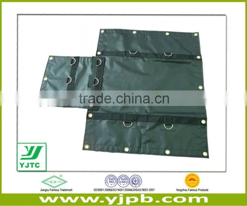 16'x27' rainproof pvc vinyl lumber truck covers with 8foot drop tarps