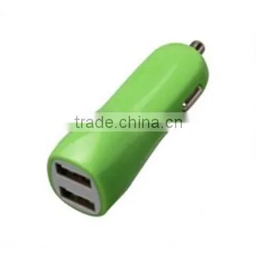 Mobile Phone Dual Usb Car Charger,5v 3.1a Metal For Iphone 6 Car Charger,For Galaxy S5 Car Charger