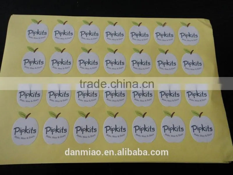 Intaglio printing security paper sticker