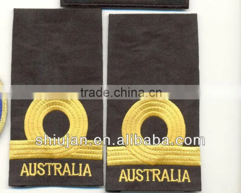 hot sale shoulder velcro patch/custom embroidery design patch for army