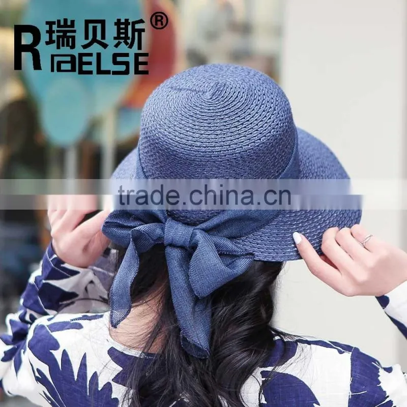 wholesale hats fashion girl sun visor hat cheap wide brim straw hat