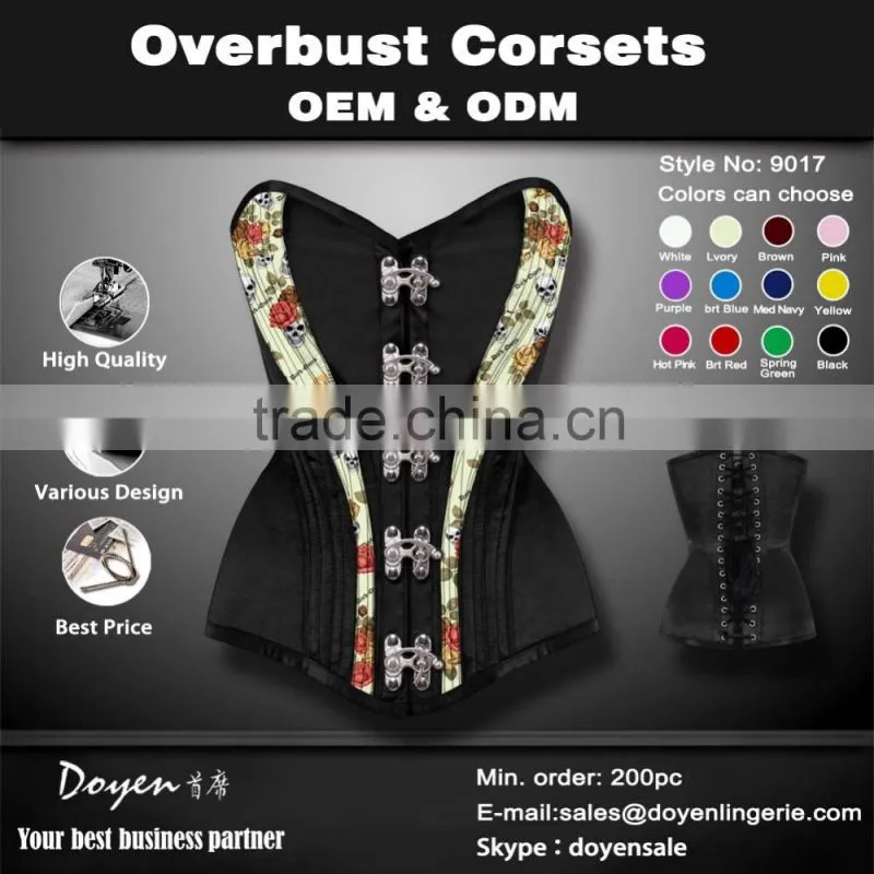2015 New arrival elegant bustier corset tops shaper wear western bustier western corsets