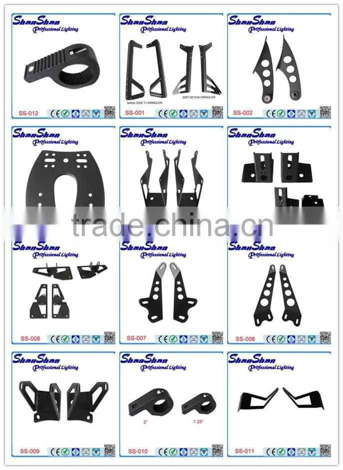 LED Light Bar Windshield A-Pillar Mounting Brackets