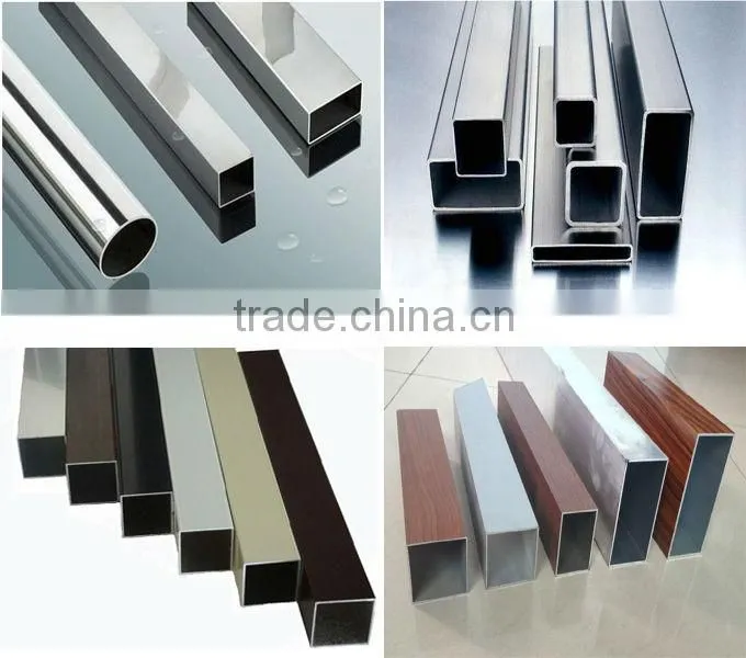 high quality aluminum square tube for curtain wall glass wall