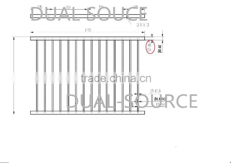 STAINLESS STEEL BALCONY STEEL RAILING