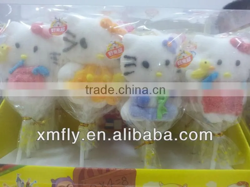 Funny smiling face shaped halal marshmallow candy