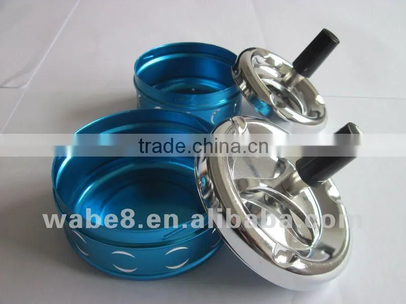metal ashtray with spin cover
