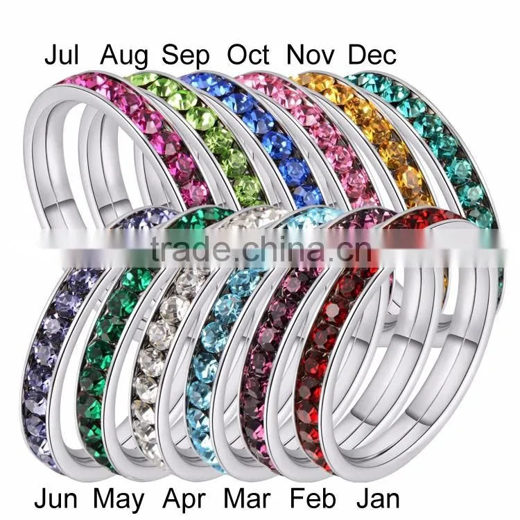 12 months birthstone wholesale custom made jewelry set for different tales
