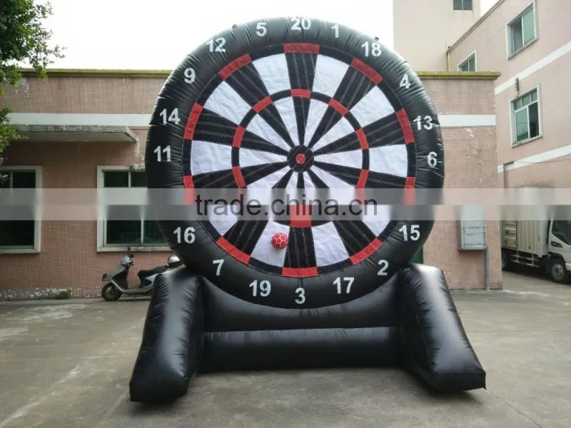 Inflatable soccer dart, outdoor velcro target game, inflatable soccer target