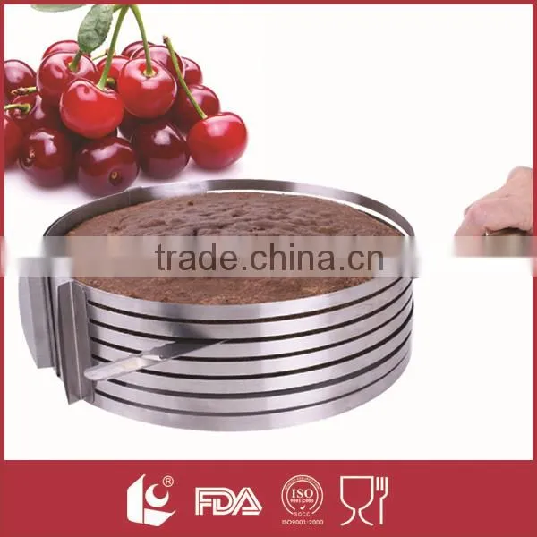 Bakeware telescopic stainless steel round cake mould ring shape