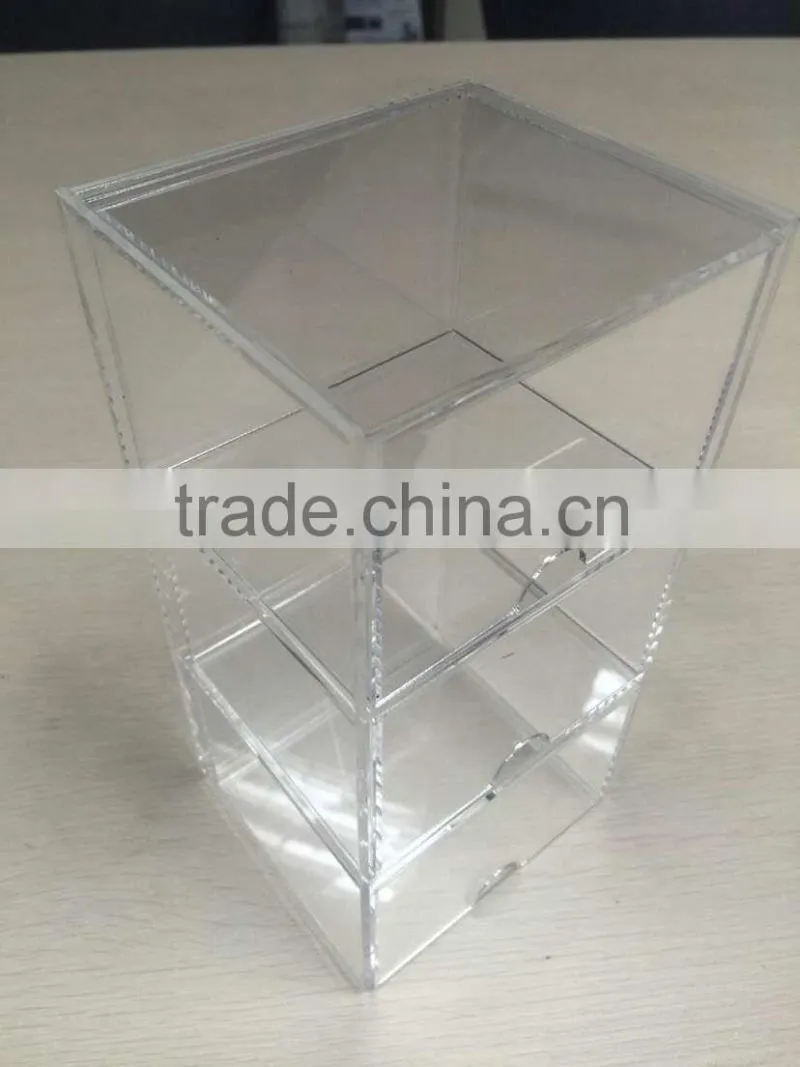 Unique crystal clear plexiglass souvenir gift box /acrylic wedding favor candy cube