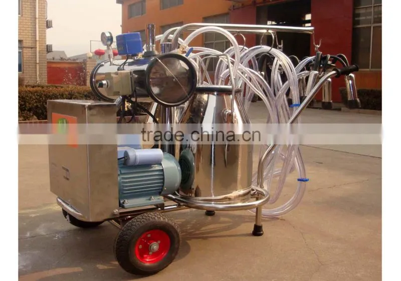 9J-II rotary vane vacuum pump milking trolley for cow
