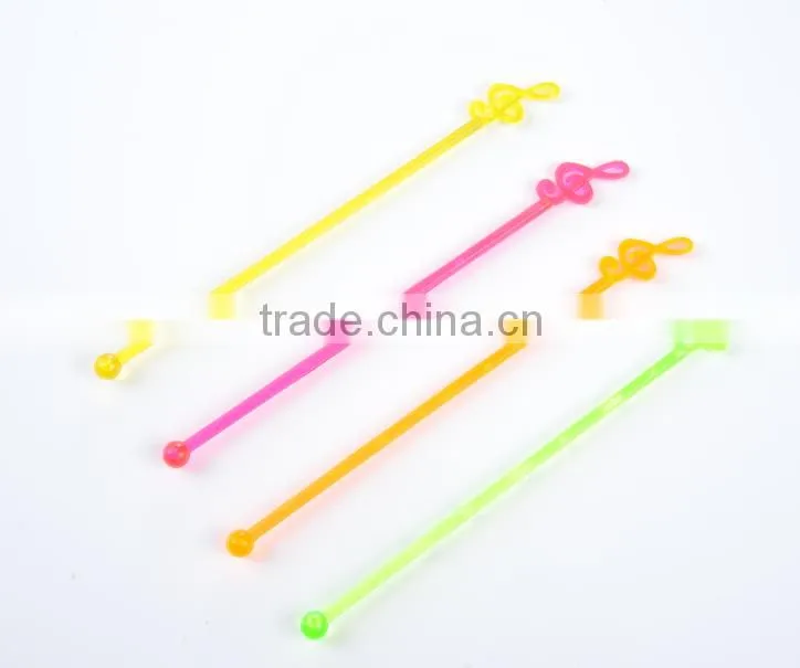 fantastic music shape plastic coffee stirrers for barware