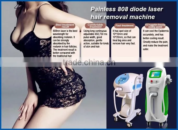 Salon Top best effective 10 BARS diode hair laser hair removal machine with CE ISO ROHS