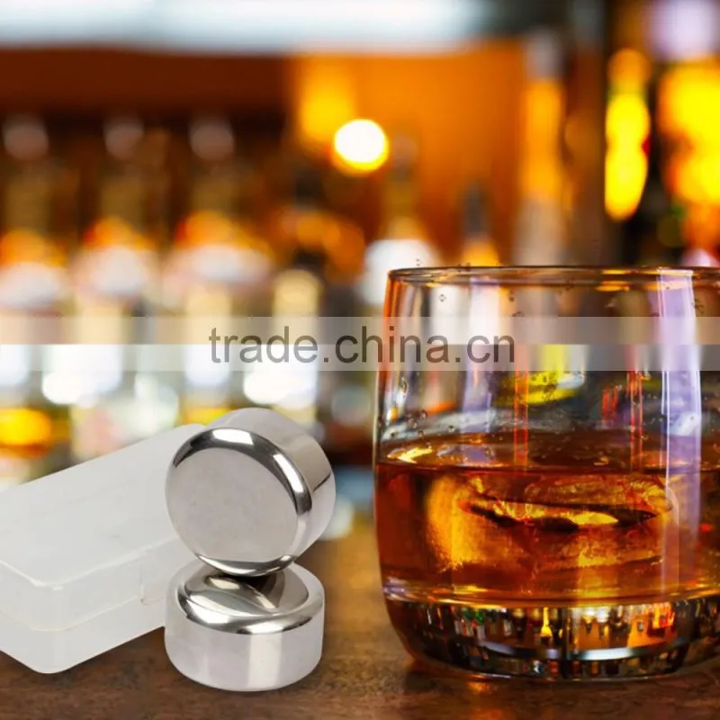 Christmas gift Stainless steel reusable whisky stones/ whiskey ice cubes/ whisky ice rocks
