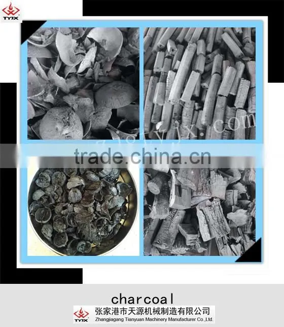 Smokeless wood sawdust coconut shell biomass material carbonization furnace/charcoal making machine