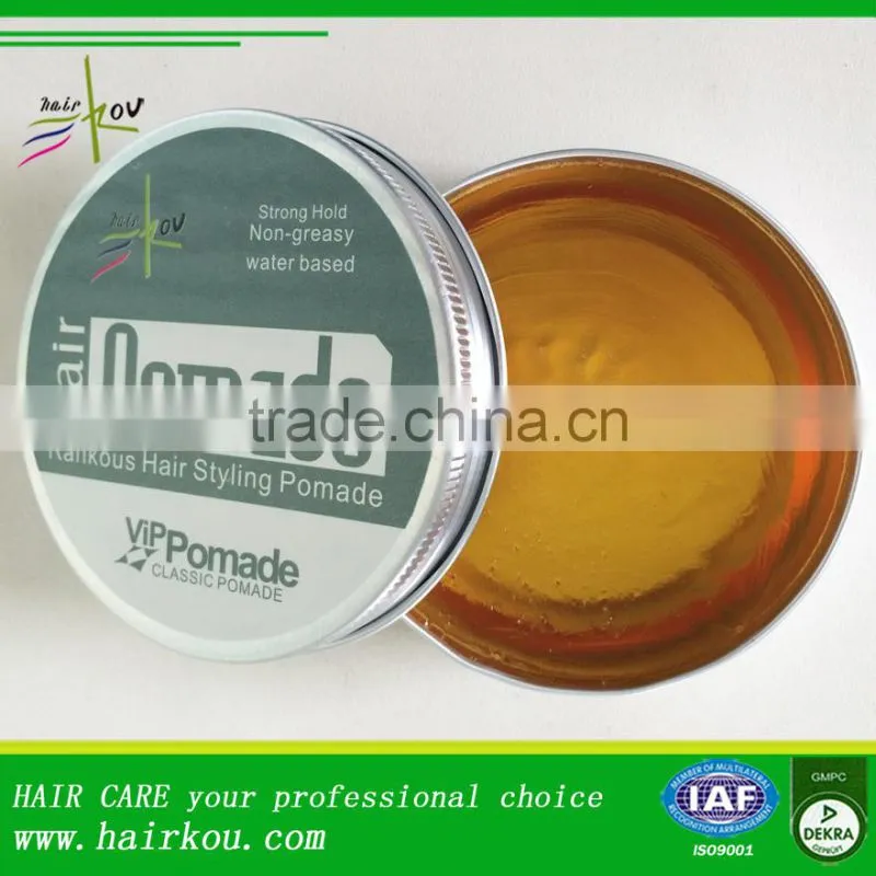 Men Hair Styling OEM Private Label Wax Water Based Pomade Medium Hold