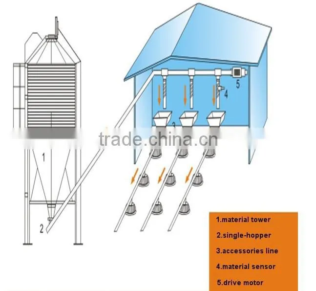 hot sale! Poultry feeding system