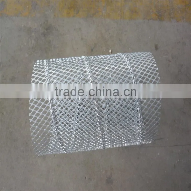 Automatic expanded metal spiral tube making machine