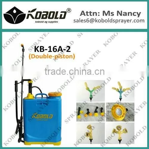 (605926) Double Pump 20L/16L Agricultural Knapsack Hand Pressure Sprayer
