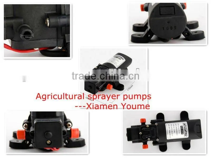 Singflo 12V 4.3L/ Mini electric water diaphragm pump/ knapsack sprayer