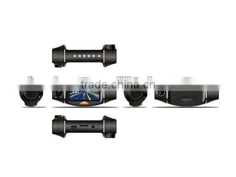 Dual Lens Vehicle DVR Car dashboard camera DVR Video recorder+G sensor