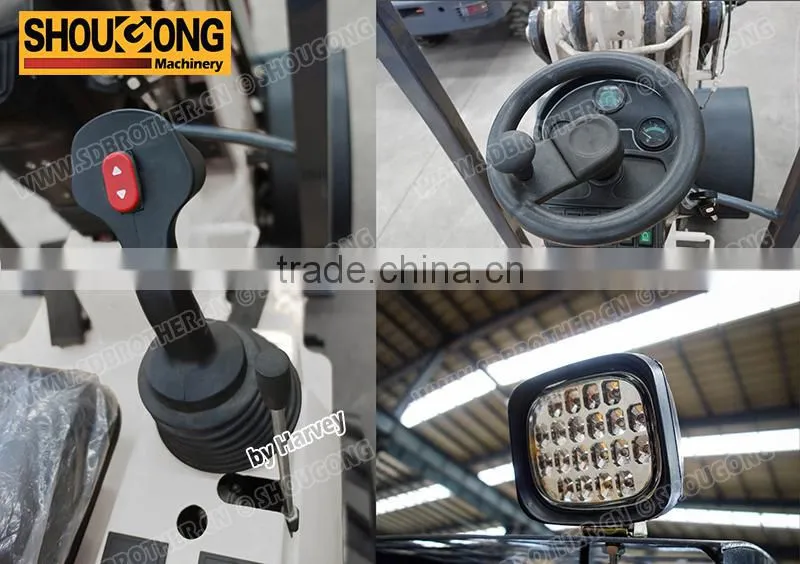 Shougong Narrow mini Loader, hydrostatic loader with Sauer hydraulics