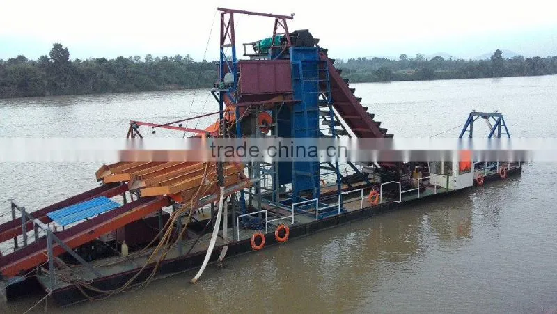 2015 hot sale new type design Chain bucket gold dredger for sale