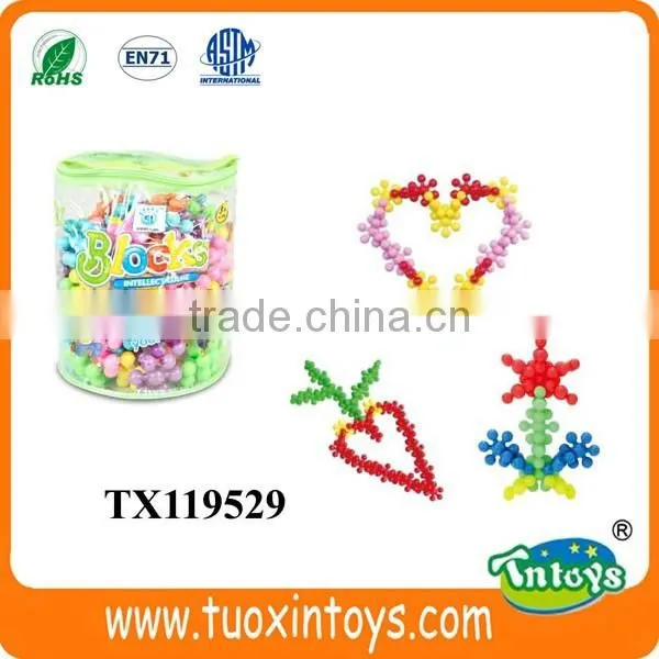 Plastic snowflake DIY building blocks toys new creative puzzle toys for kids