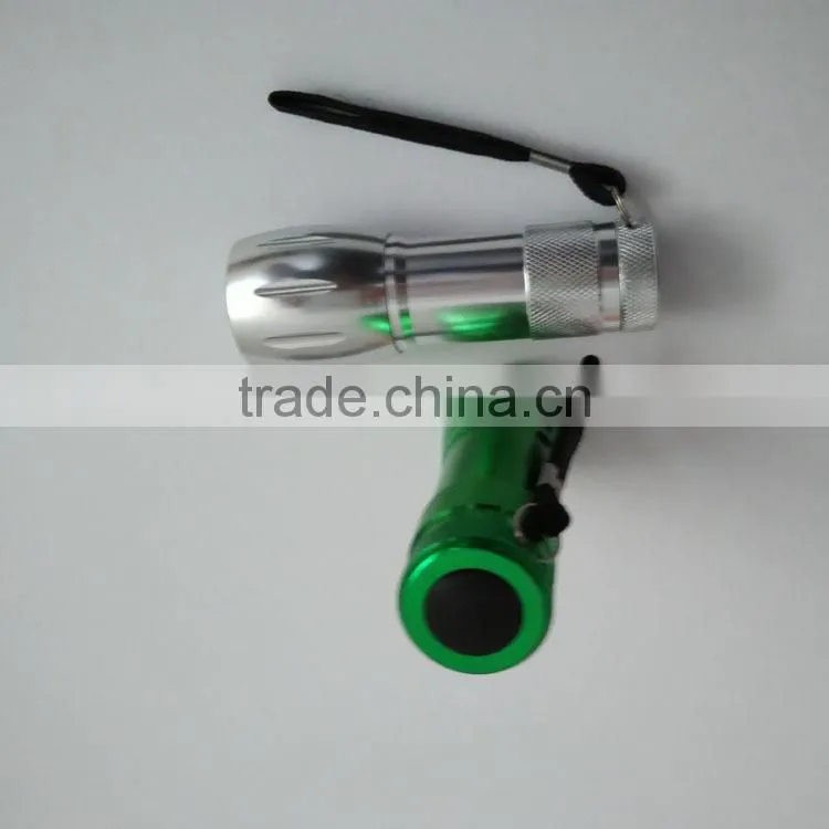 3AAA Battery 9 LED torch flashlight Double blister card package flashlight