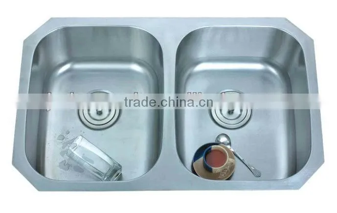 Stainless Steel Kitchen Sink Double Bowl 7447A