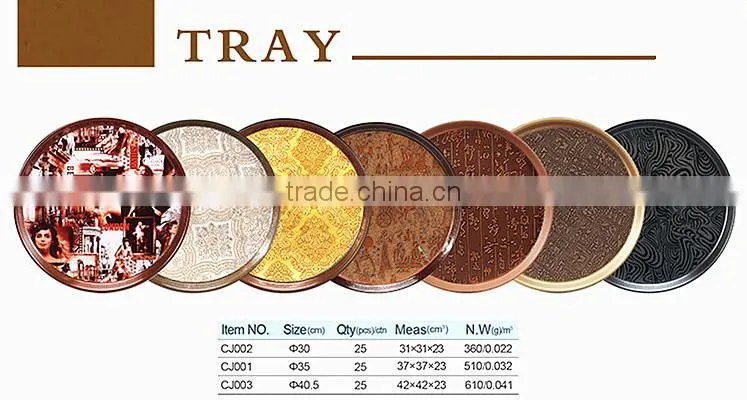 Serving Tray Sets, Round/Square Melamine Tray for European Market
