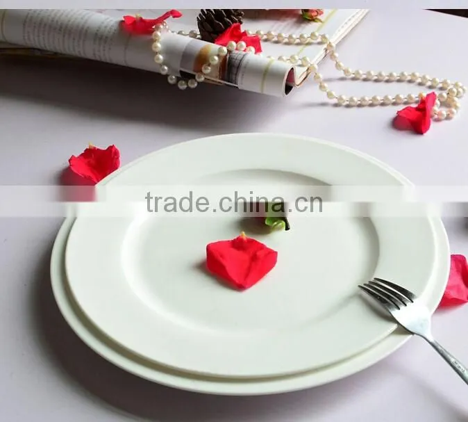 custom porous ceramic plates white porcelain serving dishes