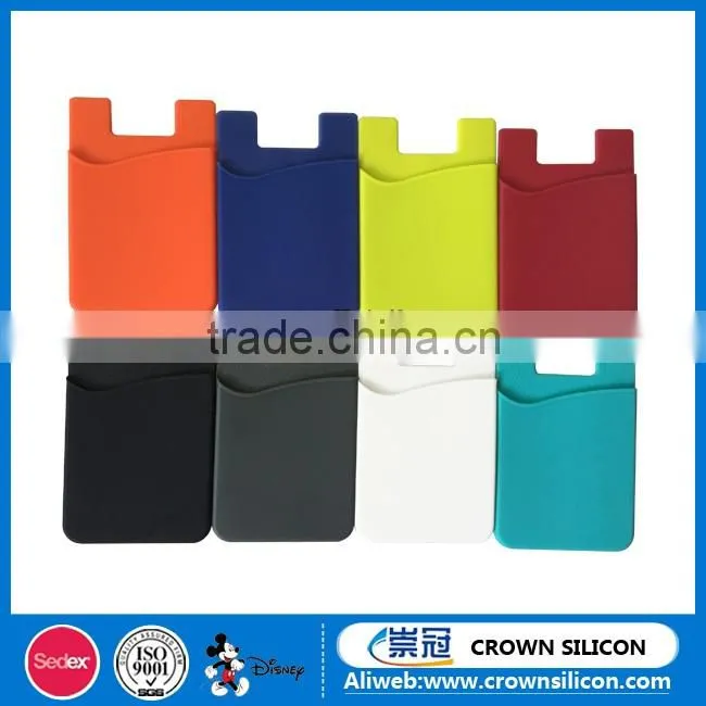 Sedex Certification factory 3m adhesive stickers silicone mobile phone card holder
