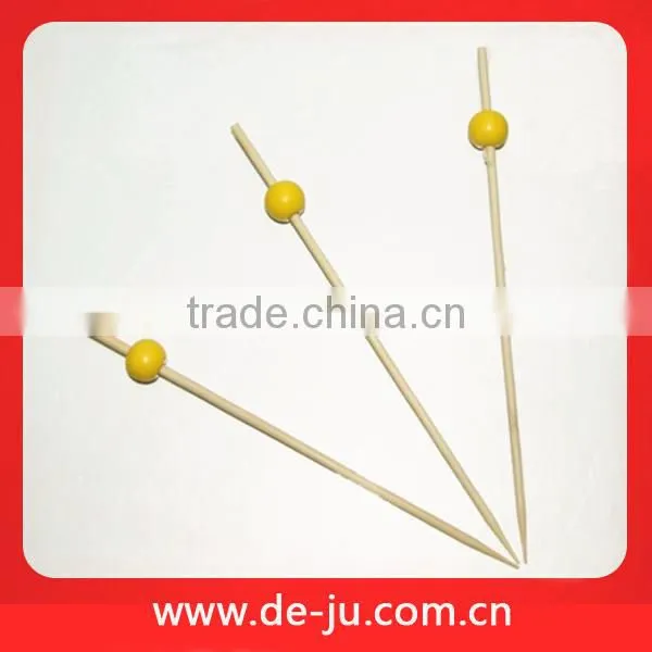New Design Bamboo Blunt Skewers With Balls