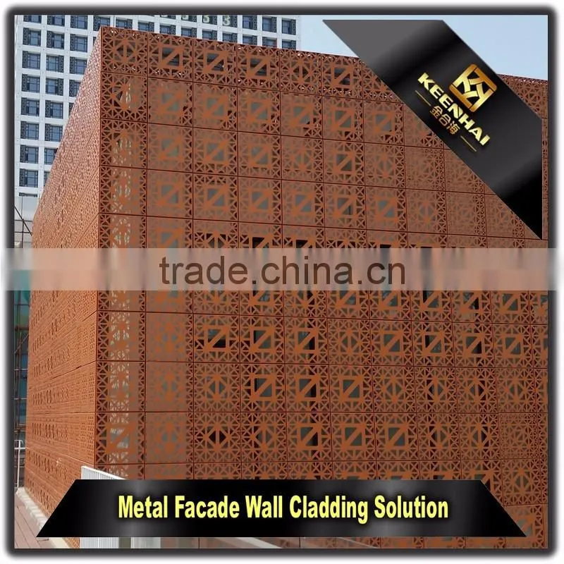 Exterior Decorative Alucobond Aluminium Perforated Wall Cladding Panel