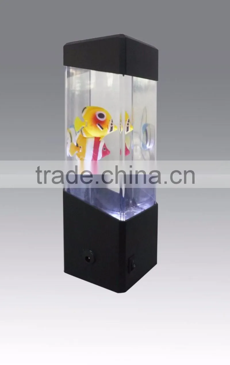 LED Colorful Crystal glass Lamp, Jellyfish Lamp/ Volcano Light/Flash Jelly Lamp