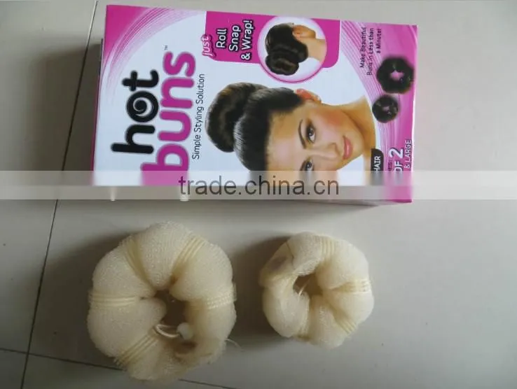hot buns , hot buns/soft hair donut/hair clip