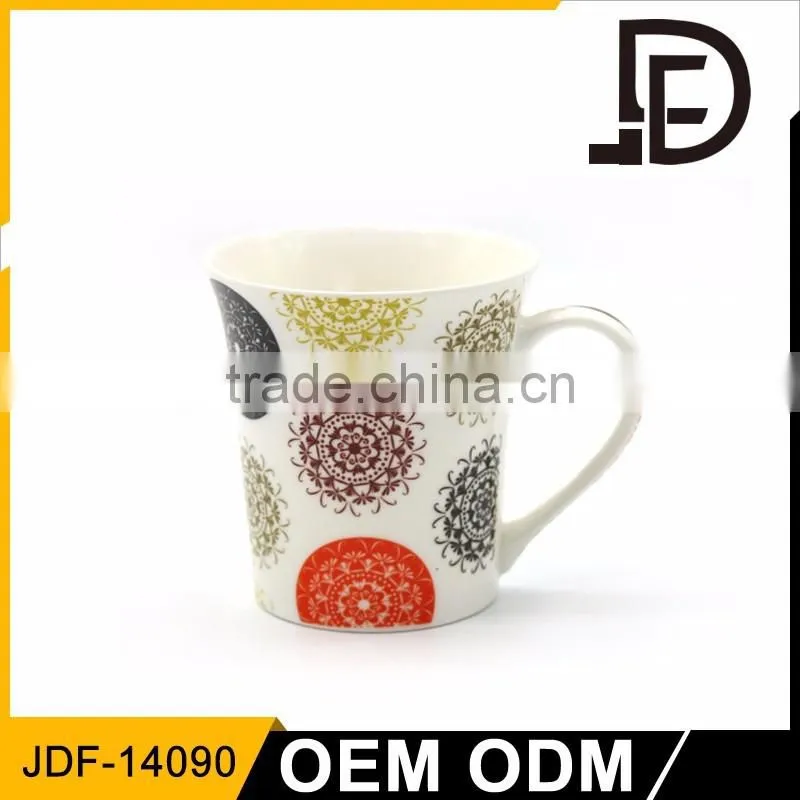 Drinkware heart shape ceramic couple mug, novelty shape ceramic mug, custom coffee mug