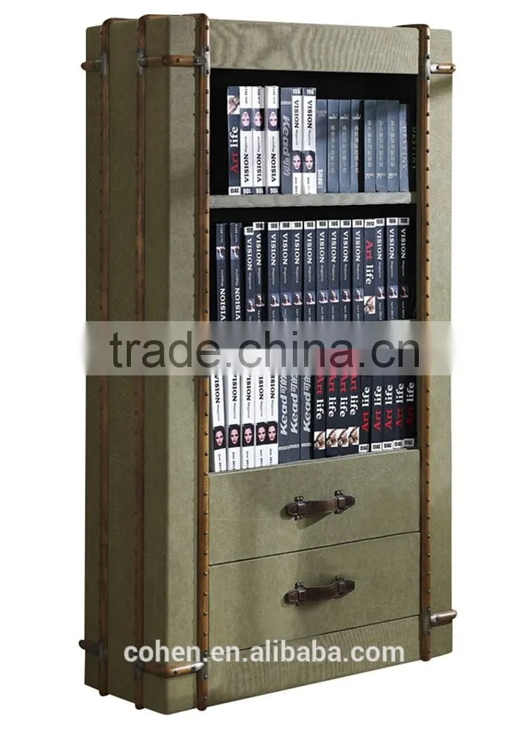2016 Cohen furniture new design eco-friendly army green solid wooden tv table/canvas tv stand/fabric livingroom furniture