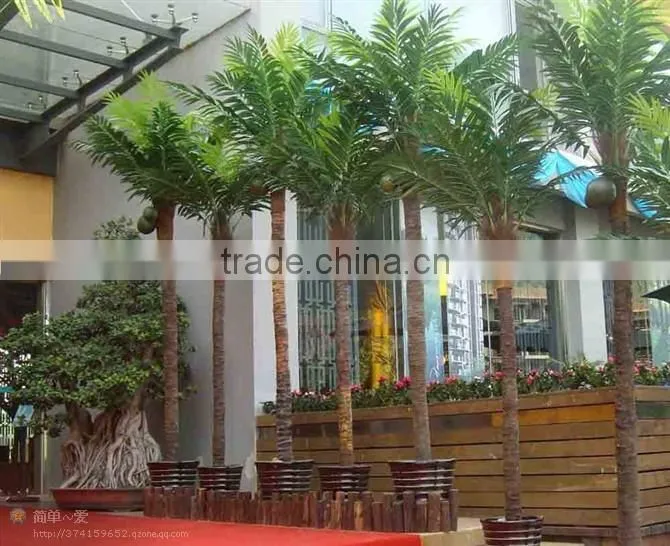 Home garden edging decorative 5ft to 16ft Height outdoor artificial green plastic palm trees EDS06 0836