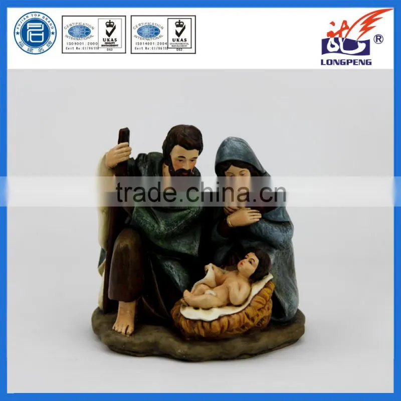 Antique Christmas Holy Family Statue polyresin Holy Family Statue