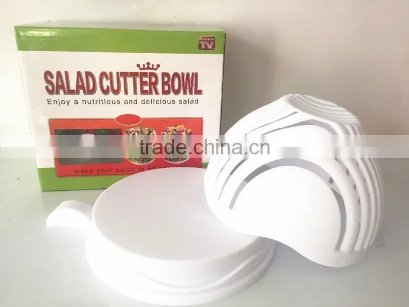 2017 New design Plastic salad cutter bowl/Plastic salad cutter bowl for Kitchen