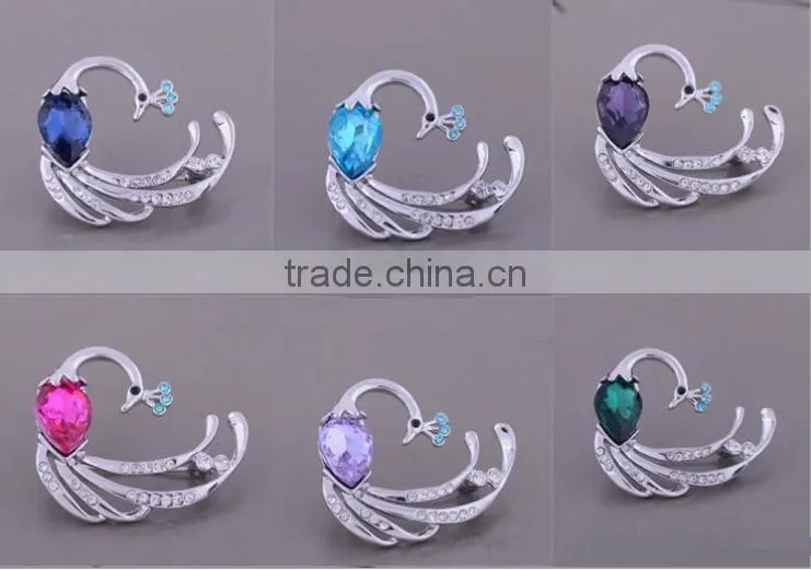 flower shape Rhinestone Pins Brooches for woman /Hijab Pins Scarf Pins Female Pashmina Brooches