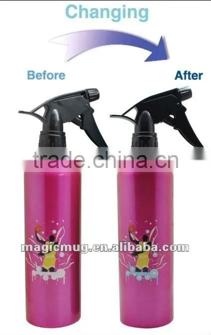 Alumium water bottle cold color changing in Shenzhen factory